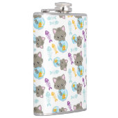 Flasques Motif De Chats, Chats Mignons, Chatons, Poisson (Droite)