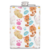 Flasques Motif De Chats, Chats Mignons, Kitty, Chatons, Paw (Dos)