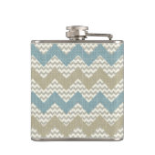 Flasques Motif de Chevron sur la texture de toile (Dos)