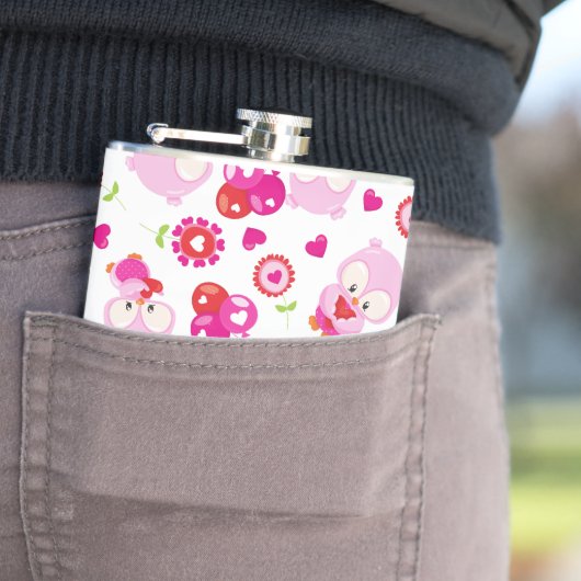 Flasques Motif De Chouettes, Chouettes Mignonnes, Chouettes (In Situ)