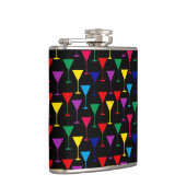 Flasques Motif de cocktail Martini coloré (Droite)