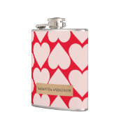 Flasques Motif de coeur romantique et rouge moderne (Gauche)