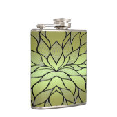 Flasques Motif de congé créatif vert olive (Droite)