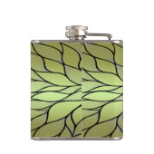 Flasques Motif de congé créatif vert olive (Dos)