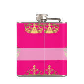 Flasques Motif de couronne rose et or (Dos)