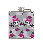 Flasques Motif de crânes d'Emo (Dos)