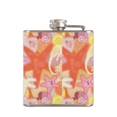 Flasques Motif de créature maritime Pastel (Dos)