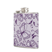 Flasques Motif de dentelle avec des papillons (Gauche)