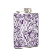 Flasques Motif de dentelle avec des papillons (Droite)