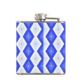 Flasques Motif de diamant bleu royal (Dos)