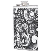 Flasques Motif De Flèche Noir Et Blanc (Gauche)