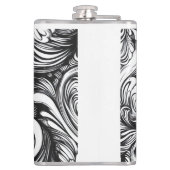 Flasques Motif De Flèche Noir Et Blanc (Dos)