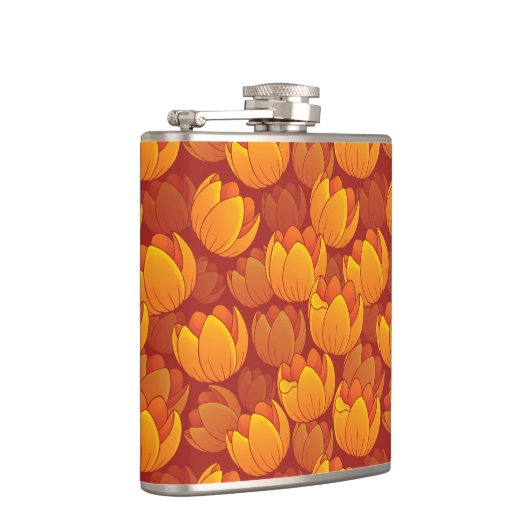 Flasques Motif de fleur d'or (Droite)