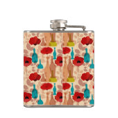 Flasques Motif de fleurs, de vases et de bouteilles (Dos)