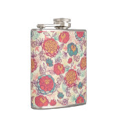 Flasques Motif de fleurs et de feuille de pivoine (Droite)