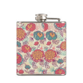 Flasques Motif de fleurs et de feuille de pivoine (Dos)