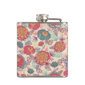 Flasques Motif de fleurs et de feuille de pivoine (Dos)