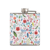 Flasques Motif de fleurs et feuilles colorées botaniques (Dos)