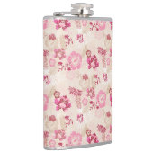 Flasques Motif de fleurs modernes roses mignon (Droite)