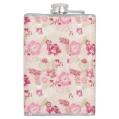 Flasques Motif de fleurs modernes roses mignon (Dos)