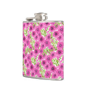 Flasques Motif de fleurs pétunia rose (Gauche)