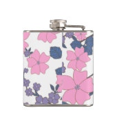 Flasques Motif DE FLEURS ROSE ET PURPLE (Dos)