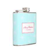 Flasques Motif de flocon bleu glacé de Noël (Droite)