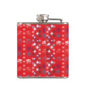 Flasques Motif de flocon de neige moderne Red Christmas (Dos)