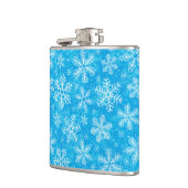 Flasques Motif de flocons blancs (Gauche)