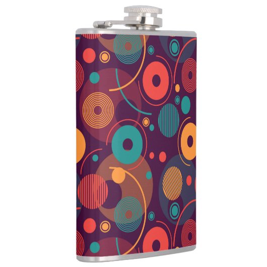 Flasques Motif de formes géométriques multicolores (Droite)