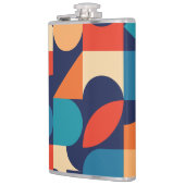 Flasques Motif de formes géométriques multicouleurs Abstrai (Gauche)