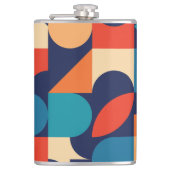 Flasques Motif de formes géométriques multicouleurs Abstrai (Devant)