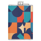 Flasques Motif de formes géométriques multicouleurs Abstrai (Dos)