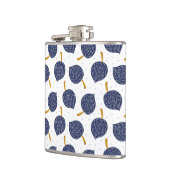 Flasques Motif de fruits de la bombe Abstraite bleue marine (Gauche)