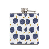 Flasques Motif de fruits de la bombe Abstraite bleue marine (Dos)