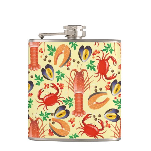 Flasques Motif de fruits de mer (Devant)