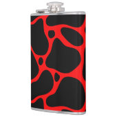 Flasques motif de girafe poster de animal-noire et rouge (Gauche)