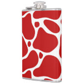 Flasques motif de girafe rouge poster de animal et blanc (Gauche)