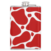 Flasques motif de girafe rouge poster de animal et blanc (Dos)