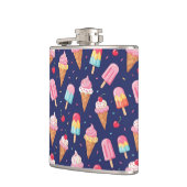 Flasques Motif de glace, popsicles et cerises (Gauche)