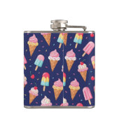 Flasques Motif de glace, popsicles et cerises (Dos)