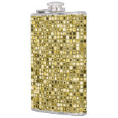 Flasques Motif de grille texturé "Popcorn" jaune clair (Gauche)