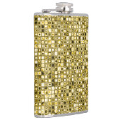 Flasques Motif de grille texturé "Popcorn" jaune clair (Droite)