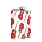 Flasques Motif de guitare rouge (Droite)