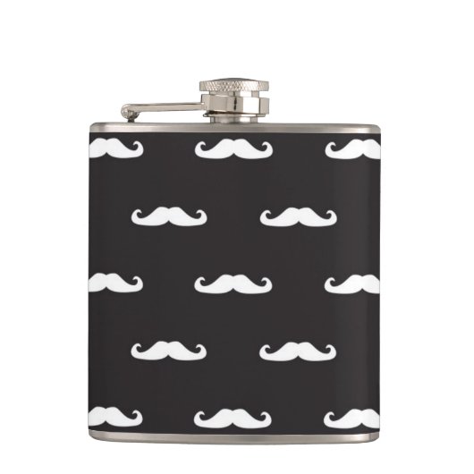 Flasques Motif de hippie de moustache (Devant)