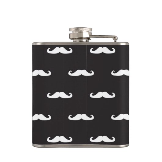 Flasques Motif de hippie de moustache (Dos)