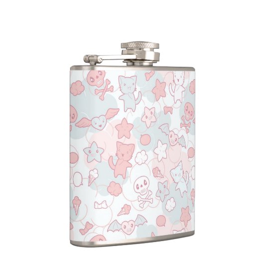 Flasques motif de kawaii avec le griffonnage (Droite)