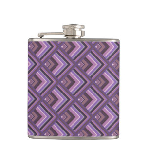 Flasques Motif de l'échelle des bandes de mauve