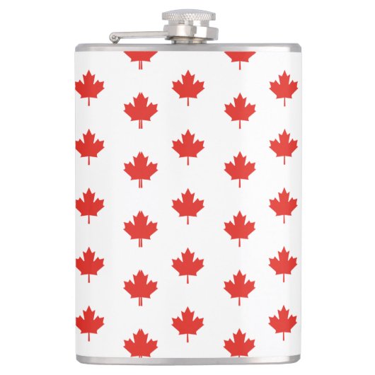 Flasques Motif de l'emblème Feuille d'érable Canada-24105 (Devant)