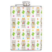 Flasques Motif De Llamas, Cute Llamas, Alpacas, Cactus (Devant)